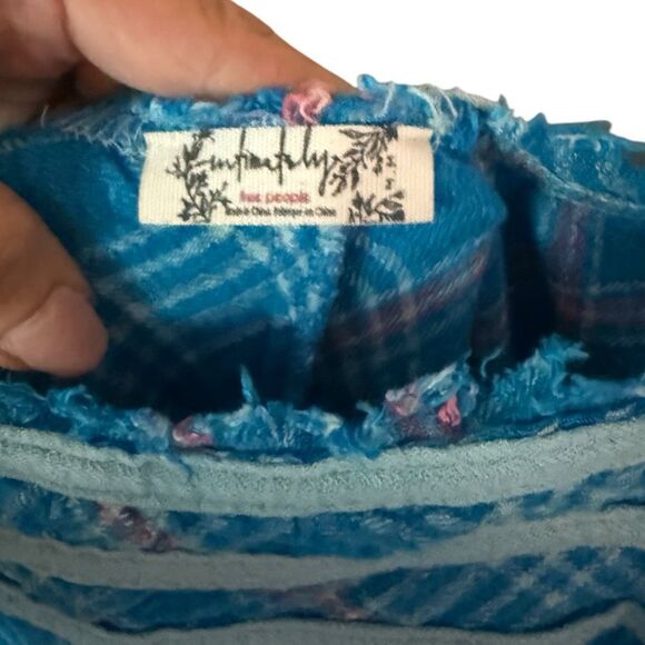 Free People Intimately Free Plaid Crush and Blush Romper - Picture 8 of 10